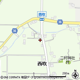 兵庫県丹波篠山市西吹305-2周辺の地図