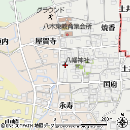 京都府南丹市八木町北屋賀（永寿）周辺の地図