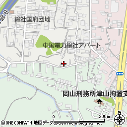 岡山県津山市総社448周辺の地図