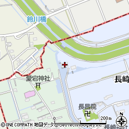 長崎排水機場周辺の地図