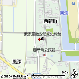 兵庫県丹波篠山市西新町周辺の地図
