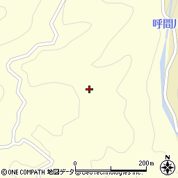 愛知県設楽町（北設楽郡）田峯（中貝津）周辺の地図