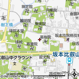 滋賀県大津市坂本周辺の地図