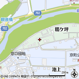 兵庫県丹波篠山市糯ケ坪33周辺の地図