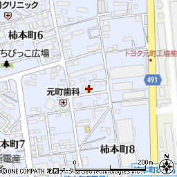 柿本町東ちびっこ広場周辺の地図
