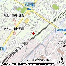 滋賀県野洲市久野部179周辺の地図