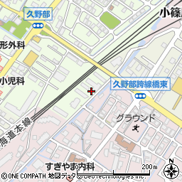 滋賀県野洲市久野部167-2周辺の地図