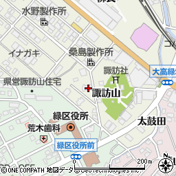 愛知県名古屋市緑区鳴海町諏訪山周辺の地図