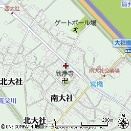 三重県員弁郡東員町南大社958周辺の地図