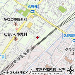 滋賀県野洲市久野部178-6周辺の地図