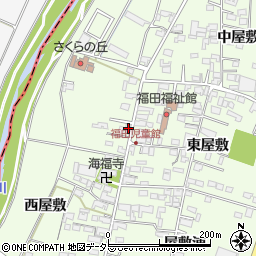 愛知県みよし市福田町清水75周辺の地図