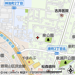 愛知県豊田市泉町一番坂周辺の地図
