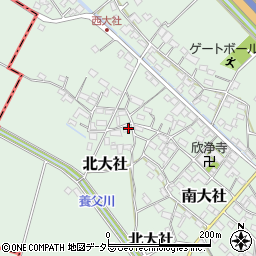 三重県員弁郡東員町南大社1191周辺の地図