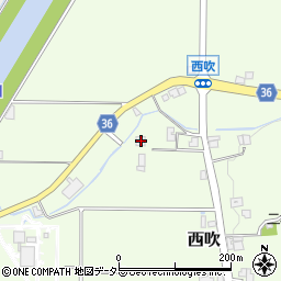 兵庫県丹波篠山市西吹313-1周辺の地図