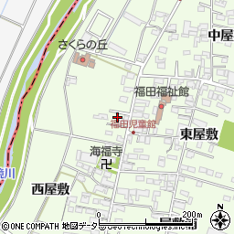 愛知県みよし市福田町清水74周辺の地図