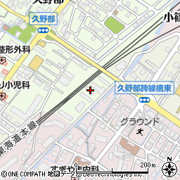 滋賀県野洲市久野部167周辺の地図
