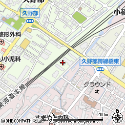 滋賀県野洲市久野部167周辺の地図