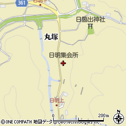 愛知県豊田市坂上町丸塚周辺の地図