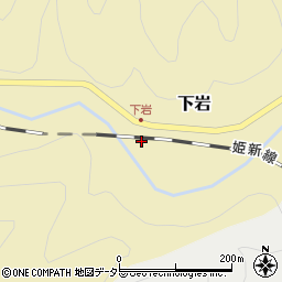 岡山県真庭市下岩214周辺の地図