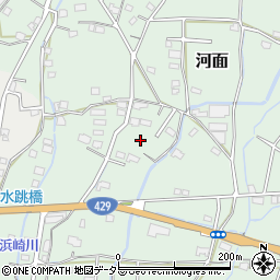岡山県津山市河面1099-1周辺の地図