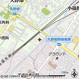 滋賀県野洲市久野部164周辺の地図