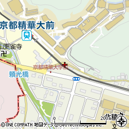 フルーツパーク京都精華大学前駐車場周辺の地図
