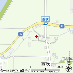 兵庫県丹波篠山市西吹307周辺の地図