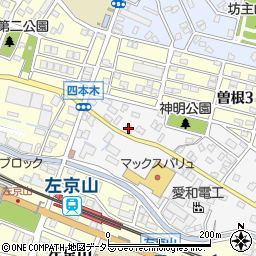 愛知県名古屋市緑区四本木156周辺の地図