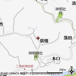 愛知県豊田市穂積町貝戸田周辺の地図