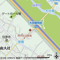 三重県員弁郡東員町南大社1538周辺の地図