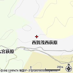京都府京都市北区西賀茂西萩原周辺の地図
