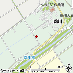 滋賀県蒲生郡竜王町鵜川周辺の地図