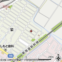 滋賀県野洲市栄45周辺の地図
