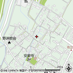 滋賀県野洲市市三宅周辺の地図