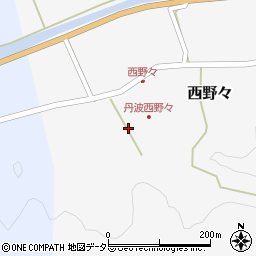 兵庫県丹波篠山市西野々154周辺の地図