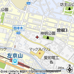 愛知県名古屋市緑区四本木153周辺の地図
