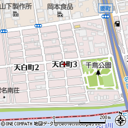 愛知県名古屋市南区天白町周辺の地図