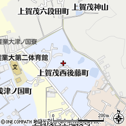 京都府京都市北区上賀茂西後藤町周辺の地図
