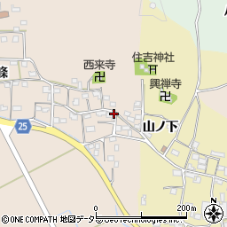 京都府南丹市八木町西田南條周辺の地図
