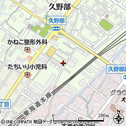 滋賀県野洲市久野部150-57周辺の地図