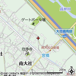 三重県員弁郡東員町南大社1481周辺の地図