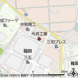 愛知県みよし市三好町福田周辺の地図