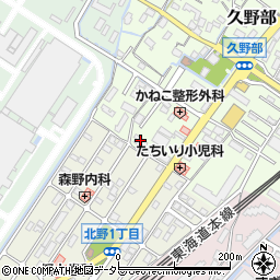 滋賀県野洲市久野部200周辺の地図