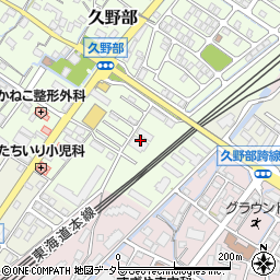 滋賀県野洲市久野部155周辺の地図