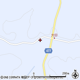 愛知県豊田市東大林町（大田）周辺の地図