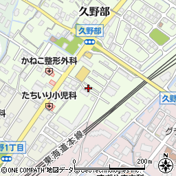 滋賀県野洲市久野部150-59周辺の地図