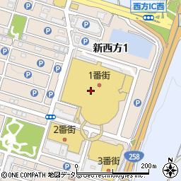 イオンモール桑名　１番街柿安口福堂周辺の地図