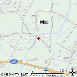 岡山県津山市河面765-3周辺の地図