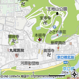 本経寺周辺の地図
