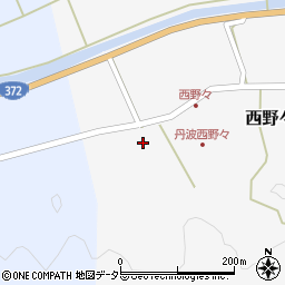 兵庫県丹波篠山市西野々103周辺の地図